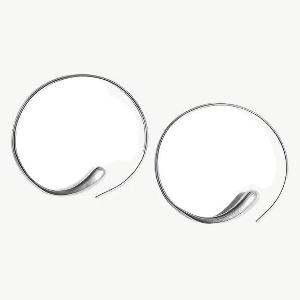 Soko Silver Dash Hoop Earrings